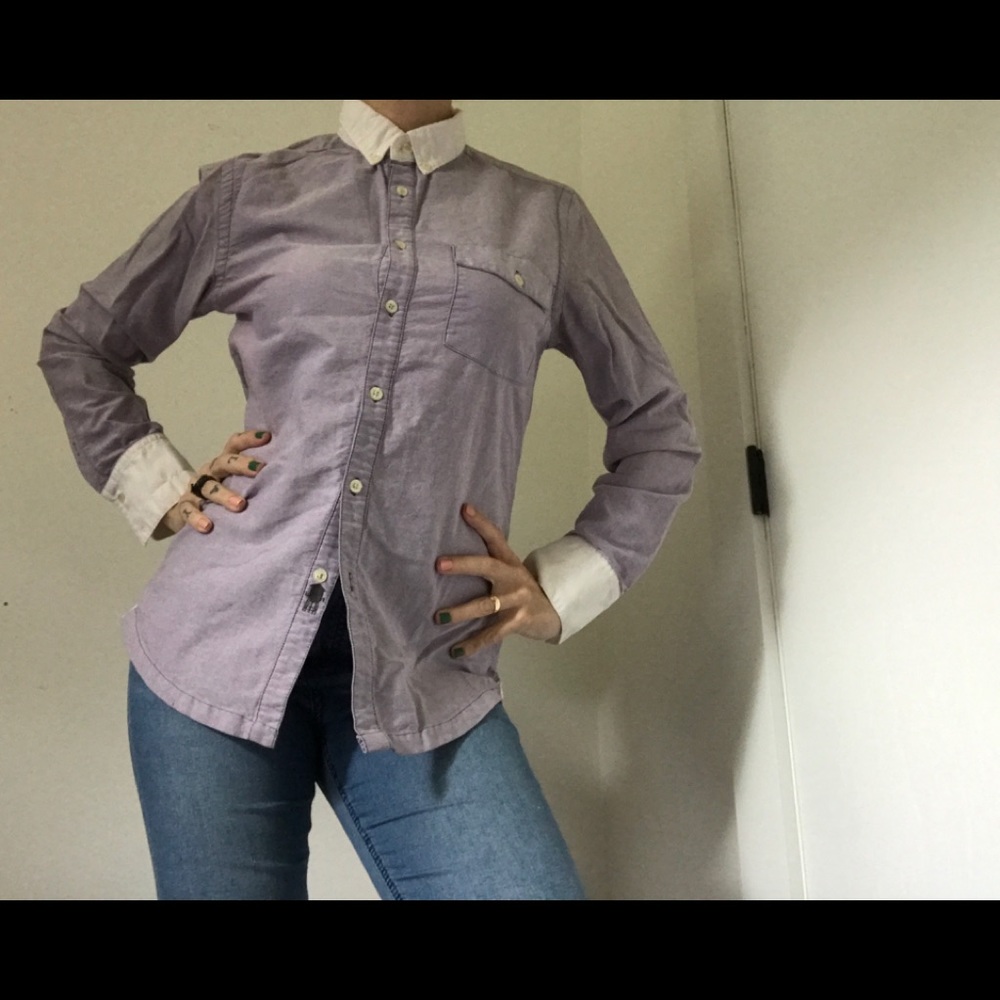 Brooklyn Industries Oxford Lavender Button Shirt - Picture 2 of 15